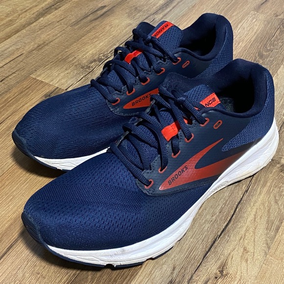 Brooks Other - Brooks Range Mens Running Shoes Navy Blue Orange Size 11 D
